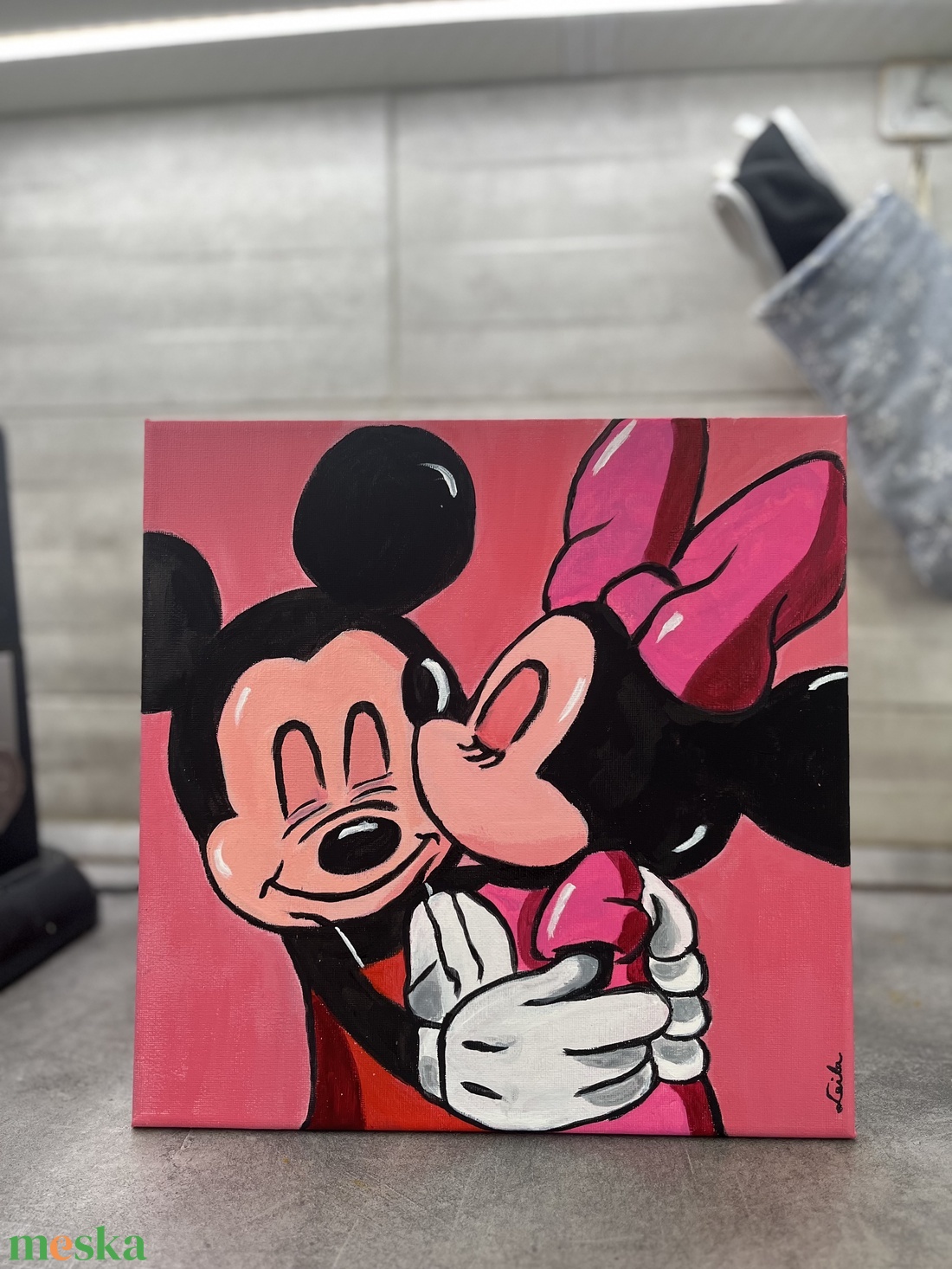 Minnie és Mickey festmény - művészet - festmény - akril - Meska.hu Minnie és Mickey festmény - művészet - festmény - akril - Meska.hu