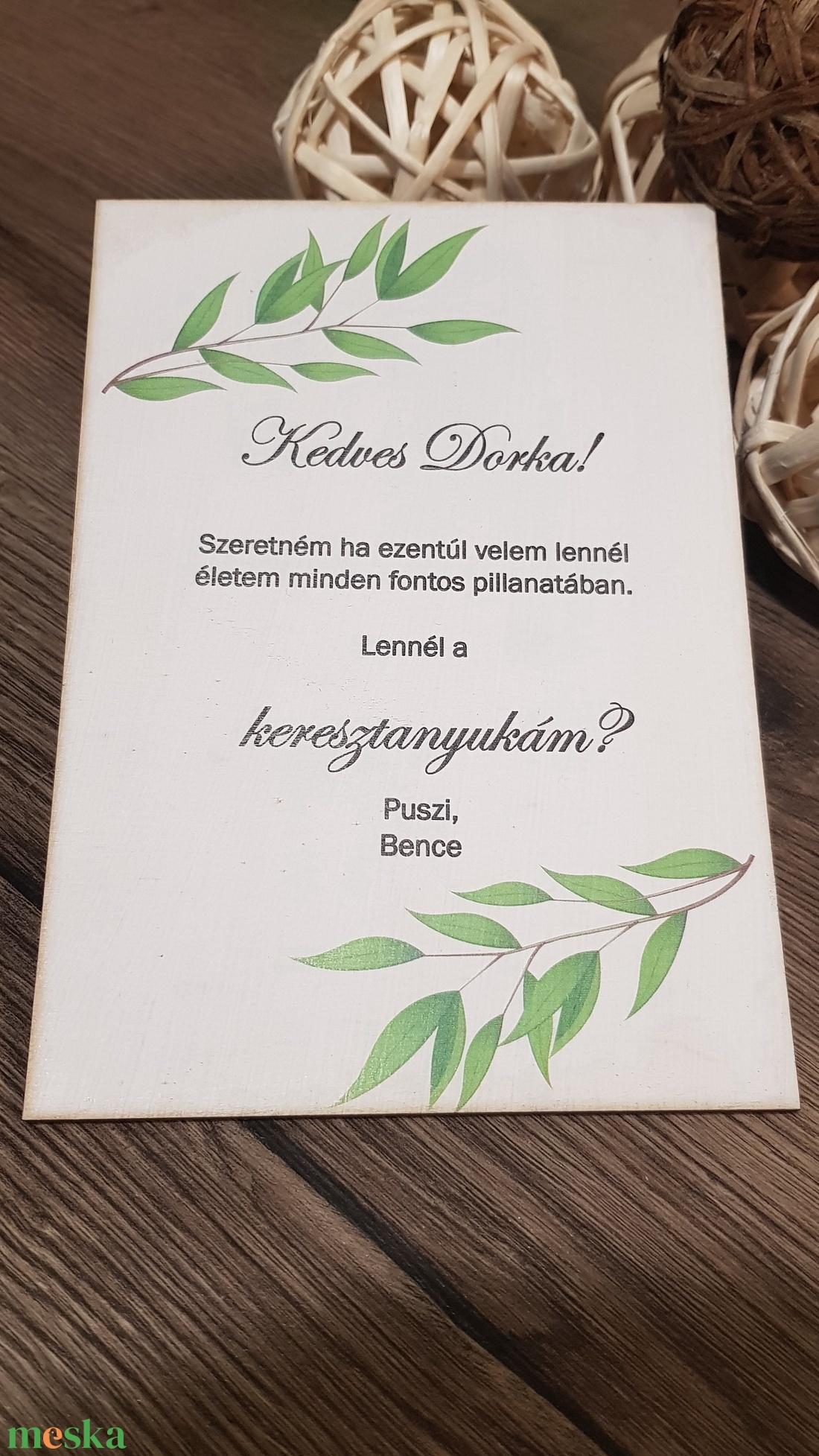 Keresztszülő felkérő fa tábla, Keresztszülő felkérő meghívó - otthon & életmód - papír, írószer - ajándékozás kellékei - képeslap, üdvözlőlap - Meska.hu Keresztszülő felkérő fa tábla, Keresztszülő felkérő meghívó - otthon & életmód - papír, írószer - ajándékozás kellékei - képeslap, üdvözlőlap - Meska.hu