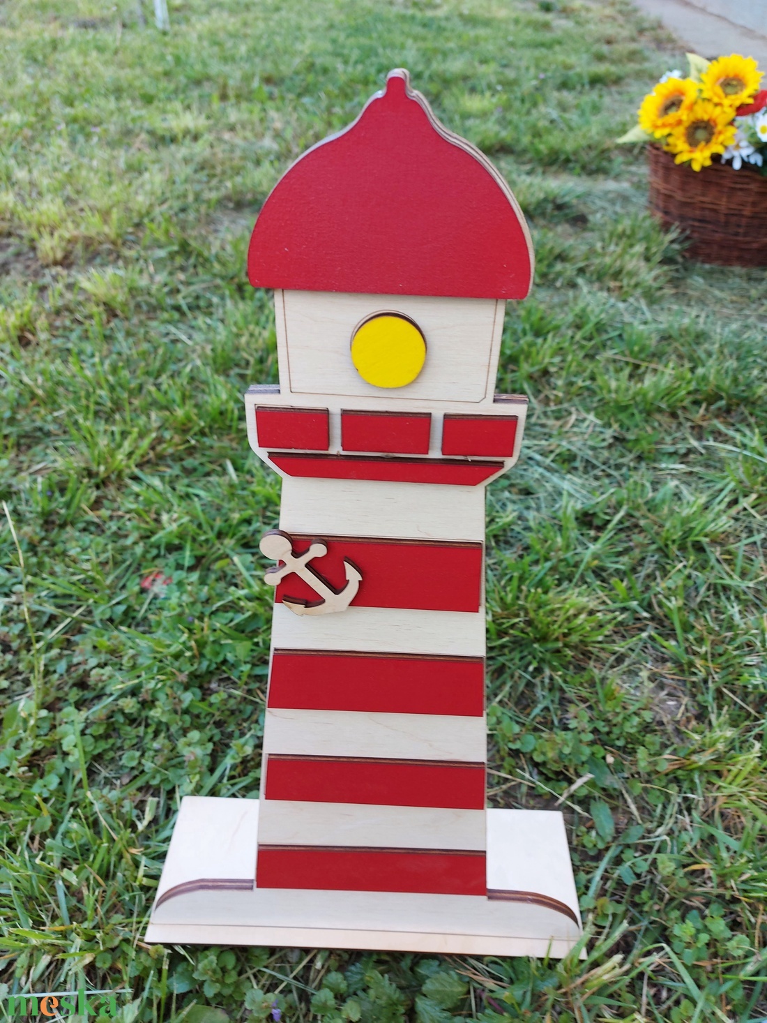 Fa világítótorony, Nagy világítótorony fából - otthon & életmód - ház & kert - kerti dísz - Meska.hu