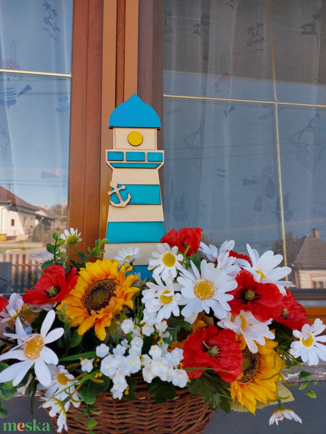 Fa világítótorony, Nagy világítótorony fából - otthon & életmód - ház & kert - kerti dísz - Meska.hu