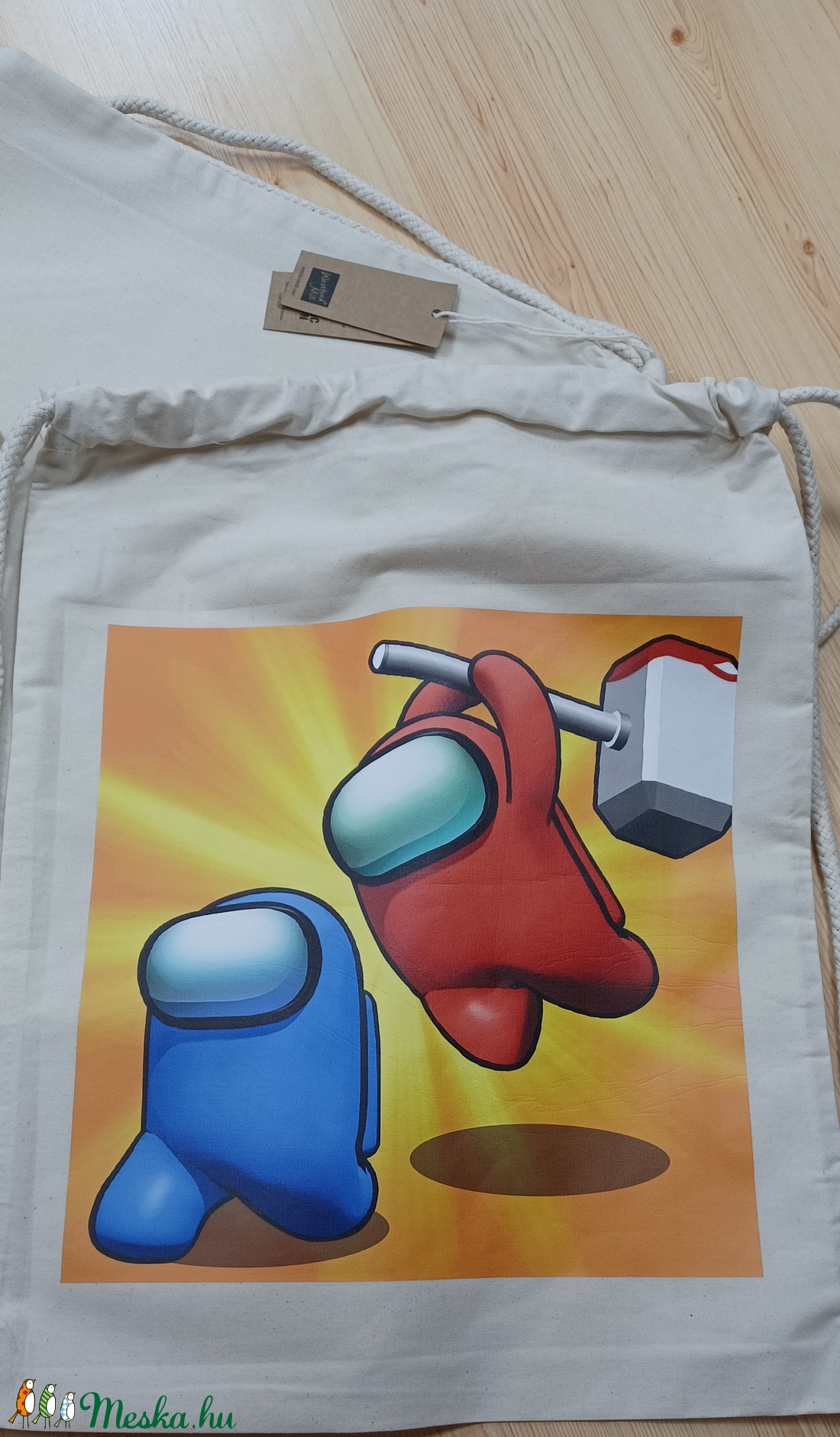 Névre szóló tornazsák, túrazsák - karácsony - mikulás - mikulás zsák - mikulás - Meska.hu