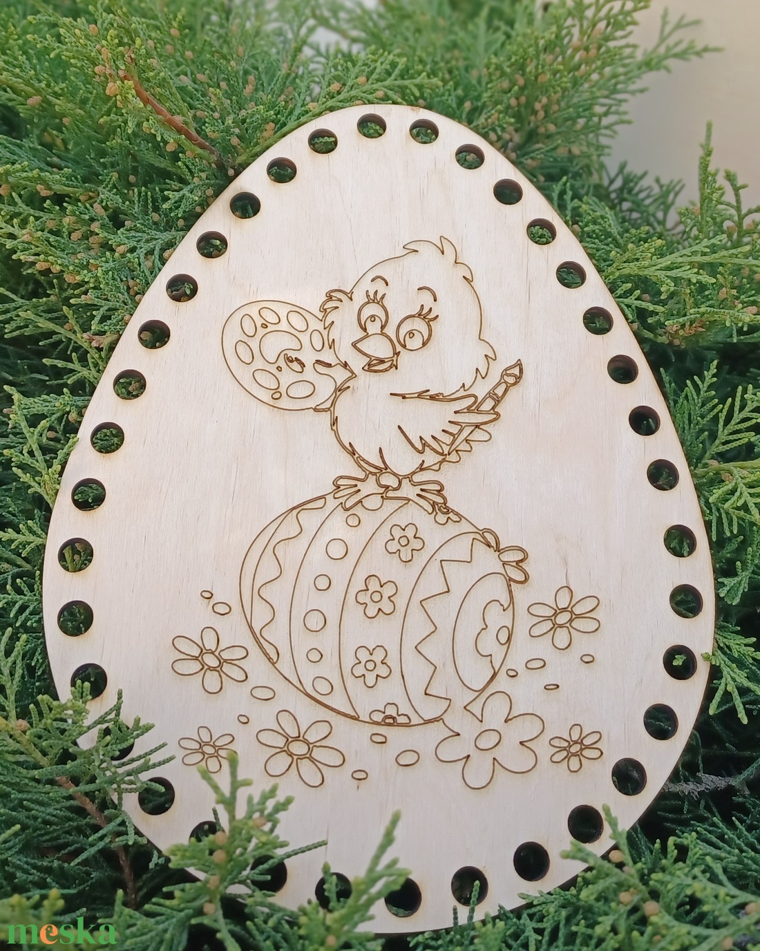 Húsvéti horgolható fa alap, Horgolható tojás 20 cm - kellékek & szerszámok - szerszámok, eszközök - eszköz kötéshez, horgoláshoz - Meska.hu