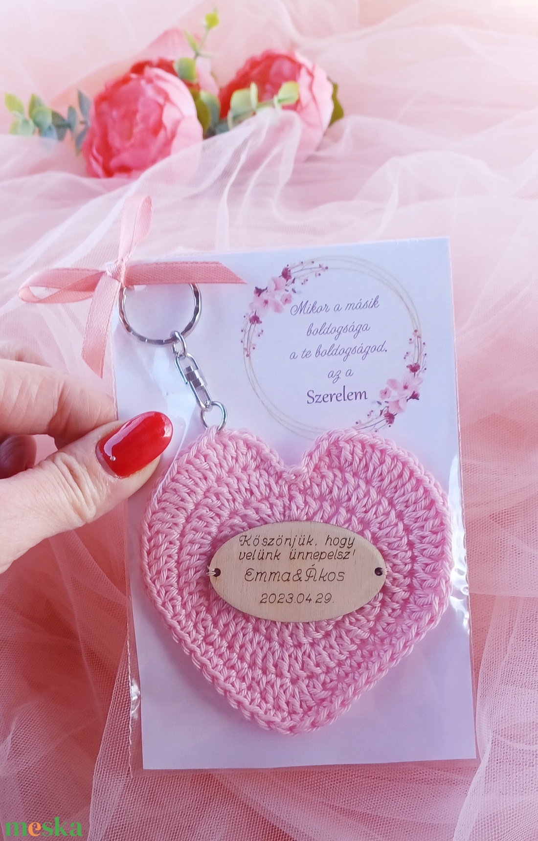 Különleges esküvői köszönetajándék horgolással  - esküvő - emlék & ajándék - köszönőajándék - Meska.hu
