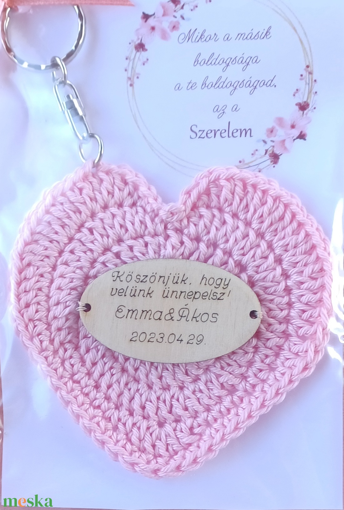 Különleges esküvői köszönetajándék horgolással  - esküvő - emlék & ajándék - köszönőajándék - Meska.hu