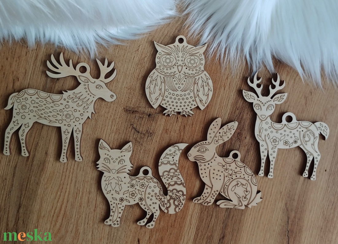 Varázslatos ünnepi szett, karácsonyfadíszek  - karácsony - karácsonyi lakásdekoráció - karácsonyfadíszek - Meska.hu