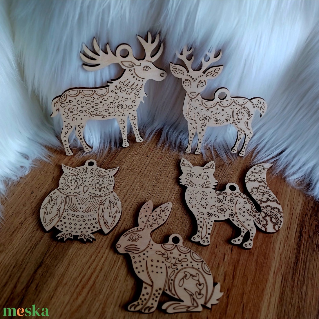 Varázslatos ünnepi szett, karácsonyfadíszek  - karácsony - karácsonyi lakásdekoráció - karácsonyfadíszek - Meska.hu