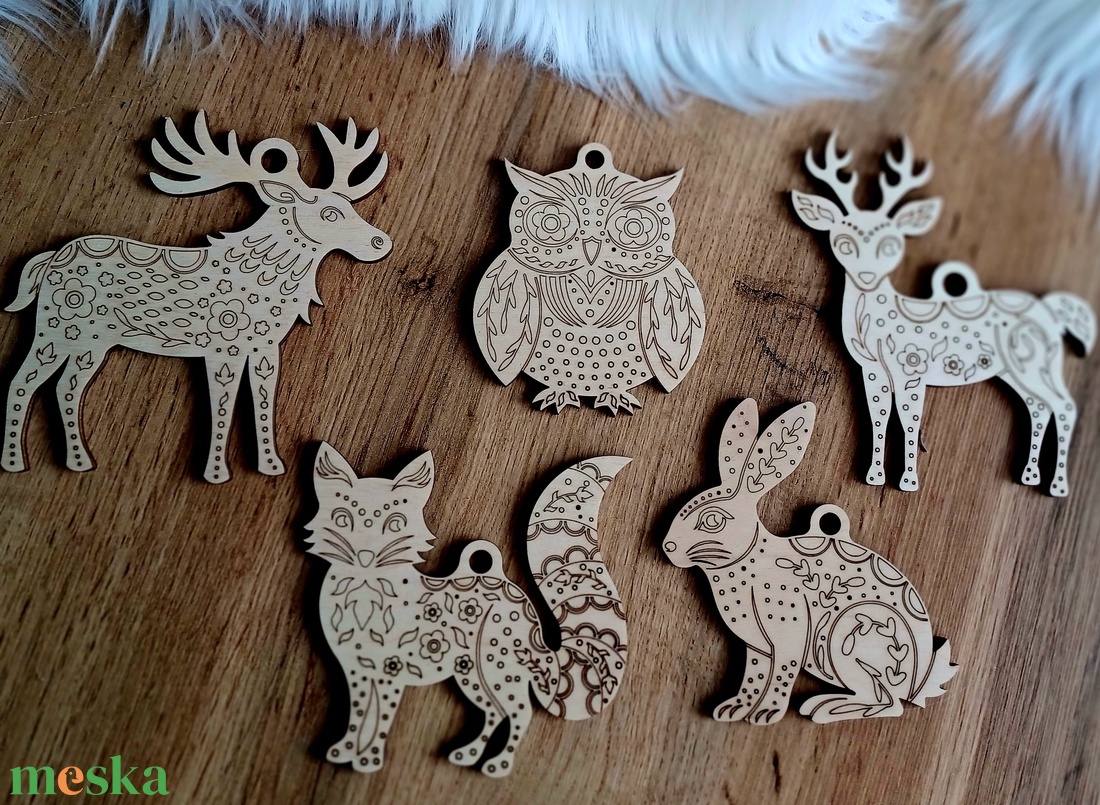 Varázslatos ünnepi szett, karácsonyfadíszek  - karácsony - karácsonyi lakásdekoráció - karácsonyfadíszek - Meska.hu