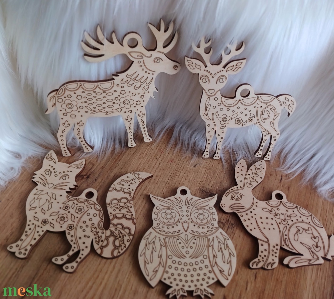 Varázslatos ünnepi szett, karácsonyfadíszek  - karácsony - karácsonyi lakásdekoráció - karácsonyfadíszek - Meska.hu