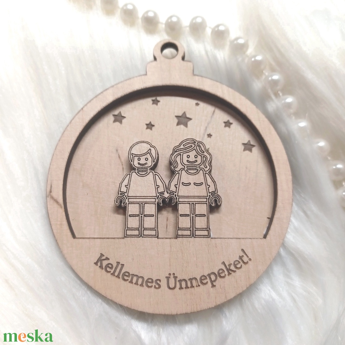 Lego karácsonyi gömbdísz - karácsony - karácsonyi lakásdekoráció - karácsonyfadíszek - Meska.hu