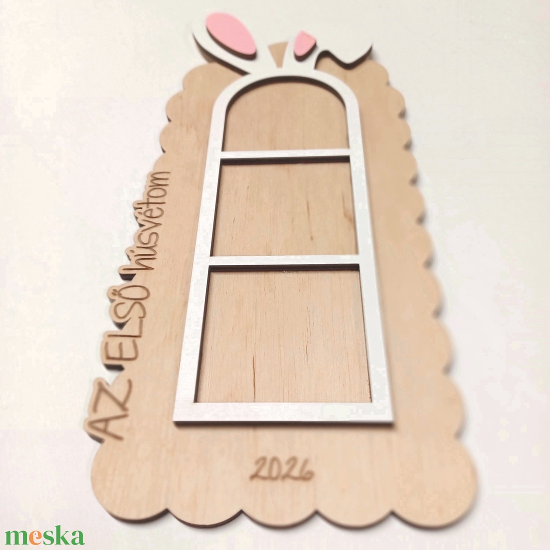 Az első húsvétom feliratú nyuszis képkeret babafotóknak - otthon & életmód - dekoráció - kép & falikép - képkeret - Meska.hu