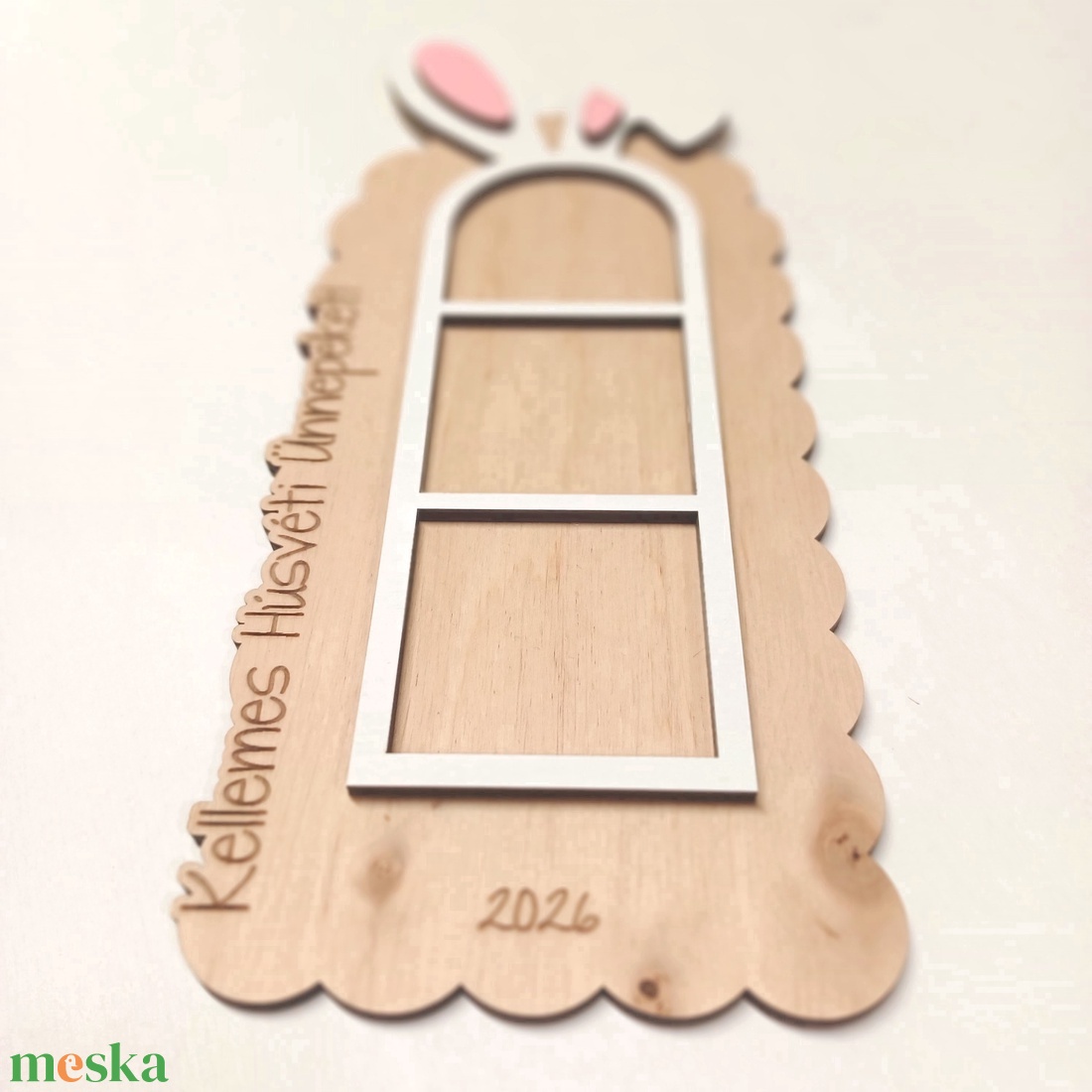 Kellemes húsvéti ünnepeket! Nyuszifüles húsvéti fa képtartó babafotóknak - otthon & életmód - dekoráció - kép & falikép - képkeret - Meska.hu