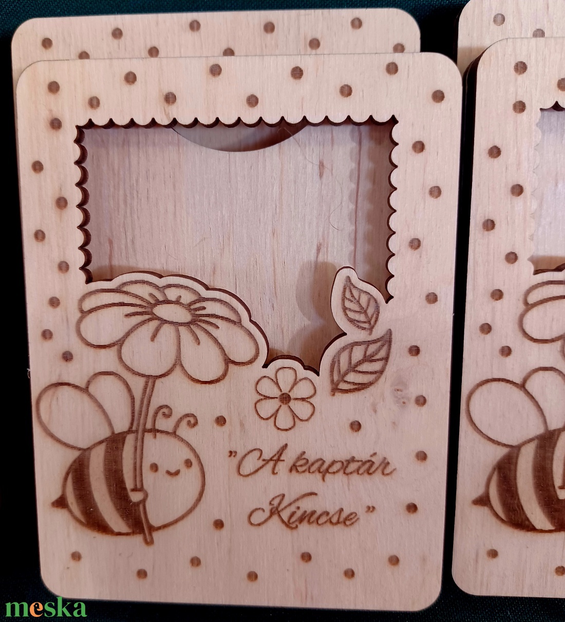 Pénzátadó méhecskés motívummal - ünnepi díszek, dekorációk - húsvéti díszek és dekorációk - húsvéti pénzátadó - Meska.hu