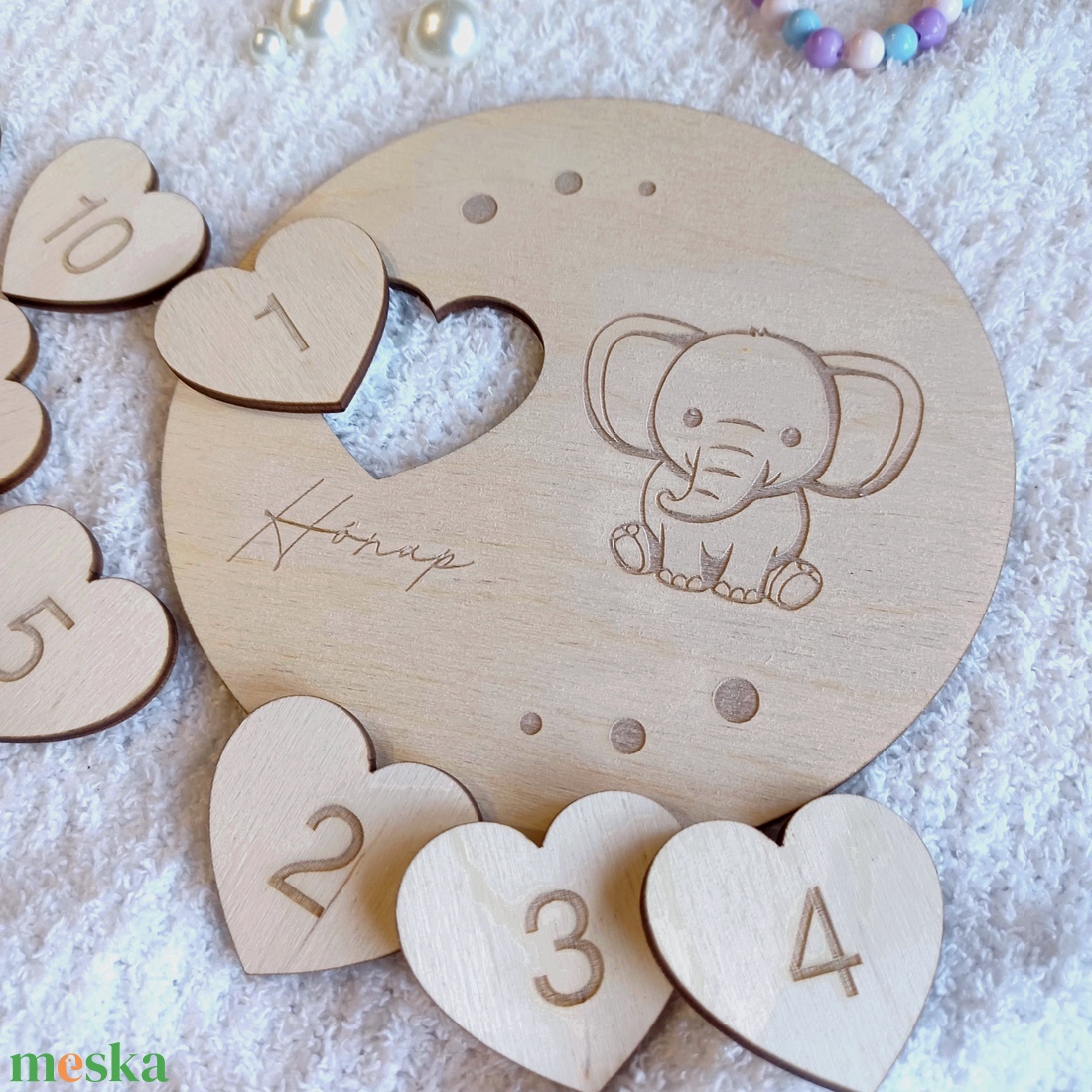 Babafotózás kelléke, környezetbarát mérföldkő korong - baba - mama - babafotózás - baba mérföldkő kártyák - Meska.hu