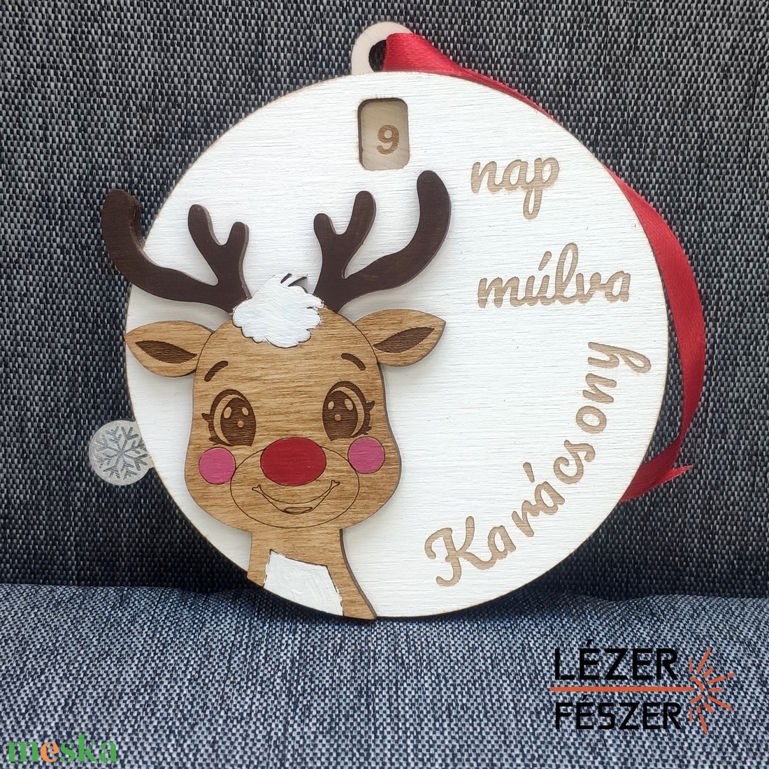 Visszaszámolós karácsonyfadísz - karácsony - karácsonyi lakásdekoráció - karácsonyfadíszek - Meska.hu