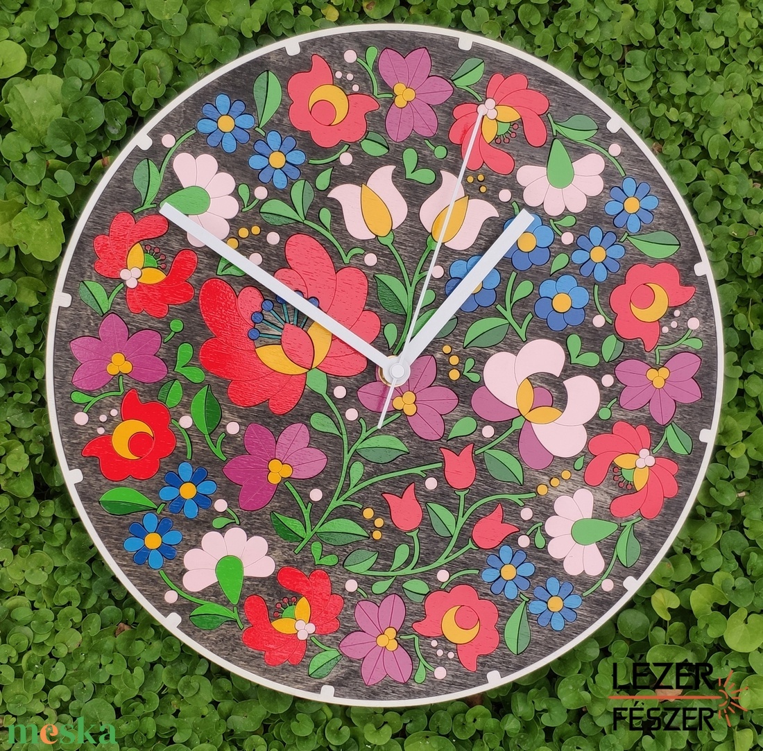 Magyar népi mintás falióra - otthon & életmód - dekoráció - fali és függő dekoráció - falióra & óra - Meska.hu