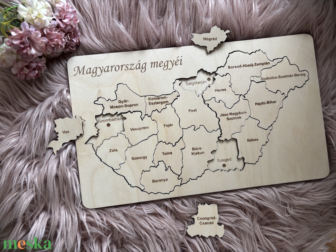 Magyarország megyéi, megyeszékhelyei fa kirakó oktató és dekoratív térkép - játék & sport - puzzle - kirakó, kocka kirakó - Meska.hu Magyarország megyéi, megyeszékhelyei fa kirakó oktató és dekoratív térkép - játék & sport - puzzle - kirakó, kocka kirakó - Meska.hu