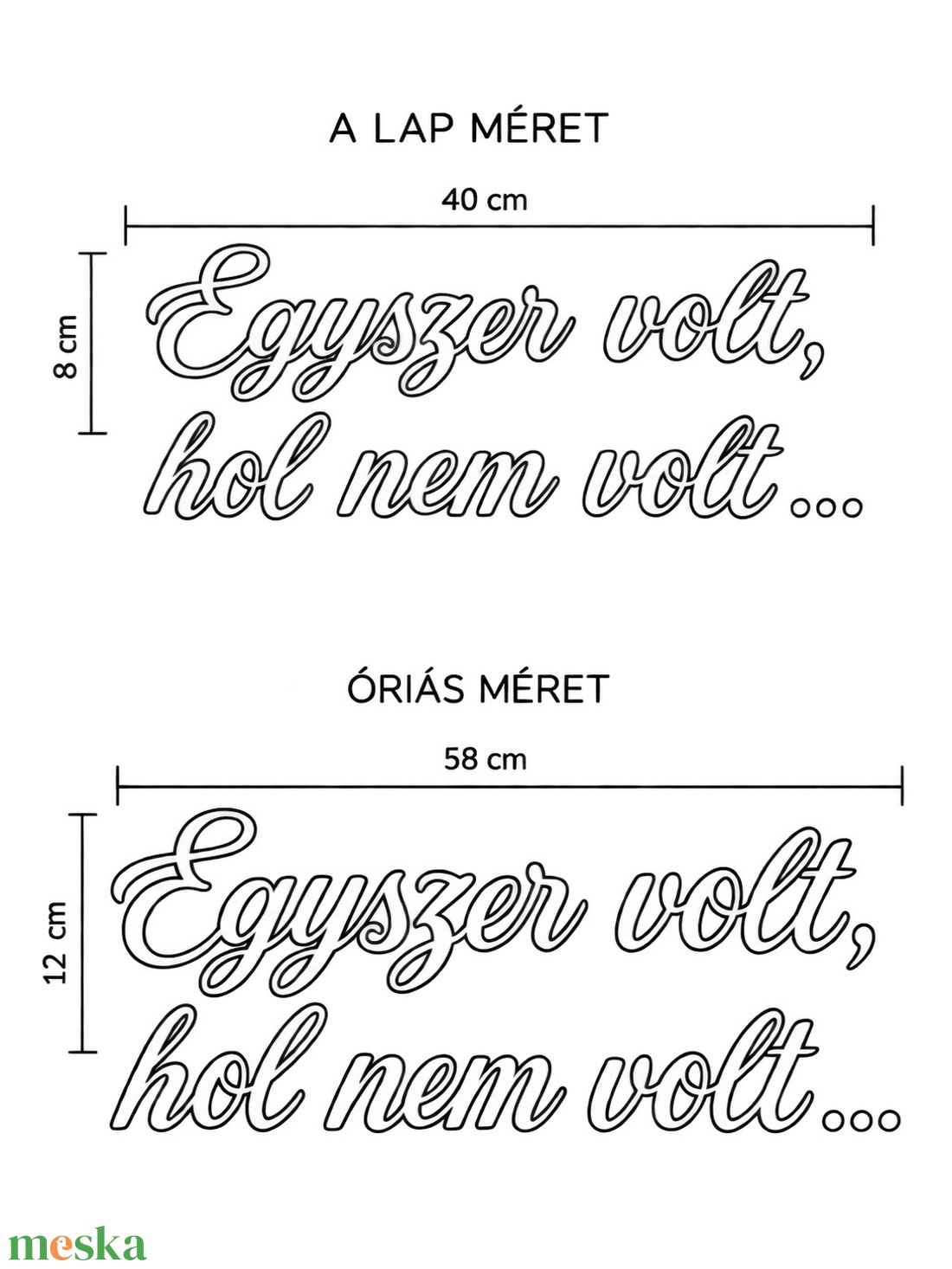 Egyszer volt, hol nem volt felirat falra, színes  - baba - mama - babaszoba dekoráció - gyerekszoba falmatrica - Meska.hu
