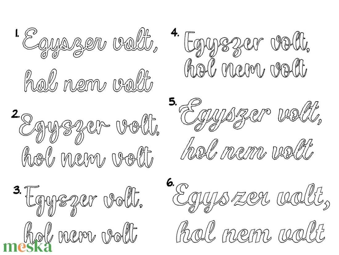 Egyszer volt, hol nem volt felirat falra, színes  - baba - mama - babaszoba dekoráció - gyerekszoba falmatrica - Meska.hu