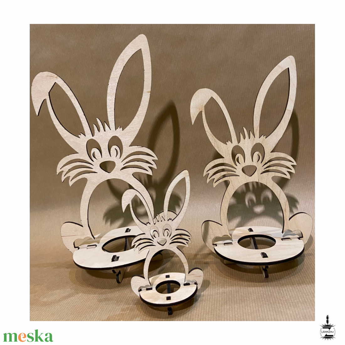 Húsvéti nyulak - otthon & életmód - dekoráció - asztal és polc dekoráció - asztaldísz - Meska.hu