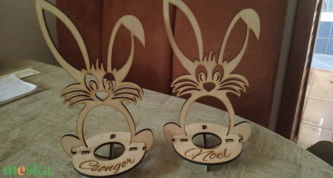 Húsvéti nyulak - otthon & életmód - dekoráció - asztal és polc dekoráció - asztaldísz - Meska.hu