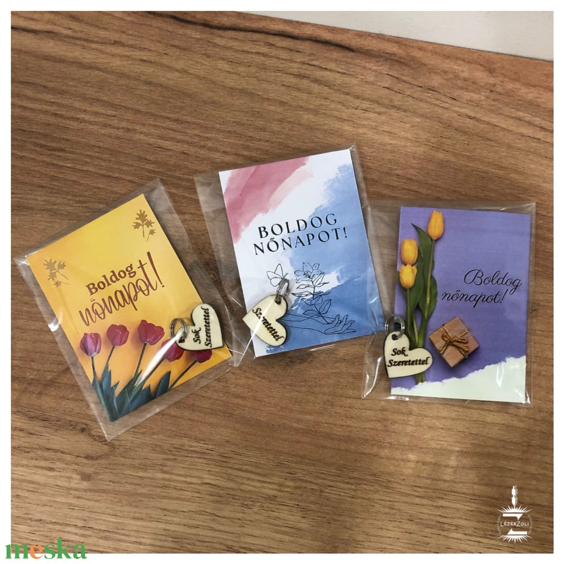 Nőnapi apró ajándék - otthon & életmód - papír, írószer - ajándékozás kellékei - ajándékkísérő - Meska.hu