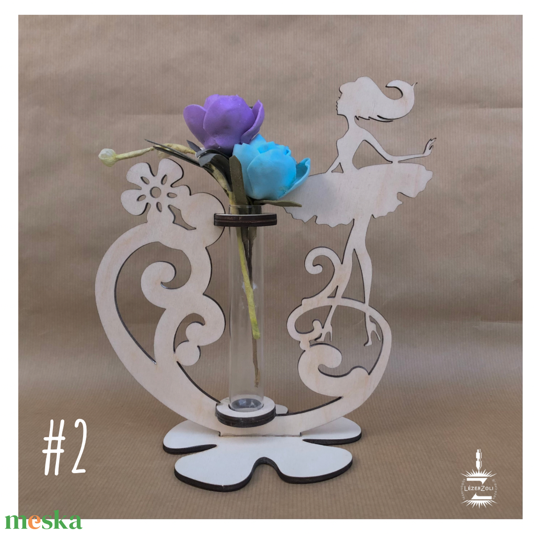 Kémcsöves virágtartó - otthon & életmód - virágdekoráció - virágtartó - váza - Meska.hu