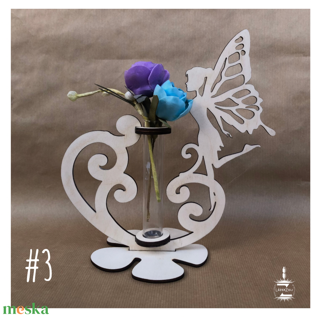 Kémcsöves virágtartó - otthon & életmód - virágdekoráció - virágtartó - váza - Meska.hu