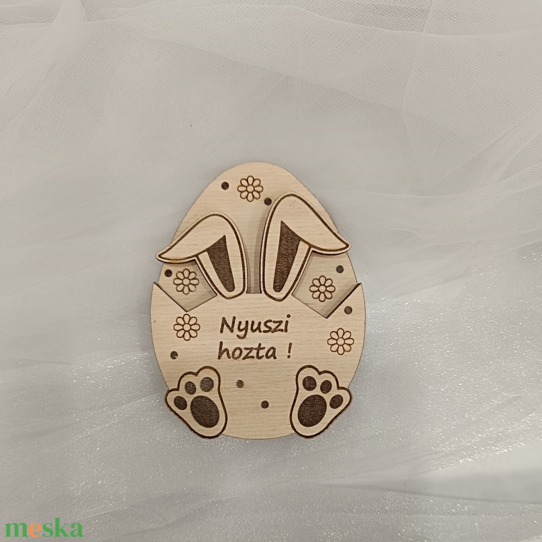 Nyuszi hozta - ünnepi díszek, dekorációk - húsvéti díszek és dekorációk - húsvéti ajándékátadó - Meska.hu