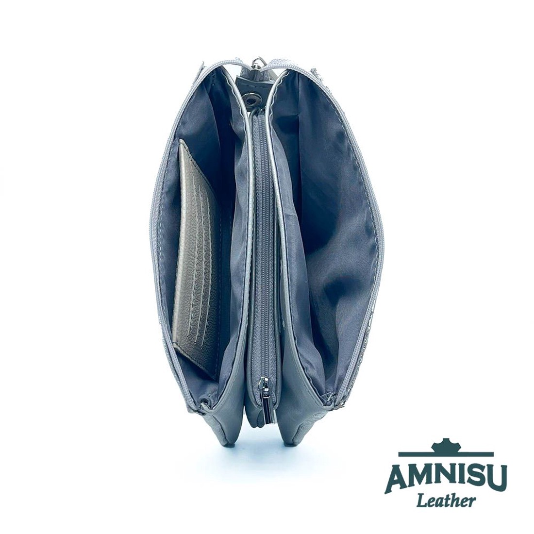 Ezüst mintás - króm kígyómintás egyenes swarovski köves női pénztárca G1007 - táska & tok - pénztárca & más tok - pénztárca - női pénztárca - Meska.hu