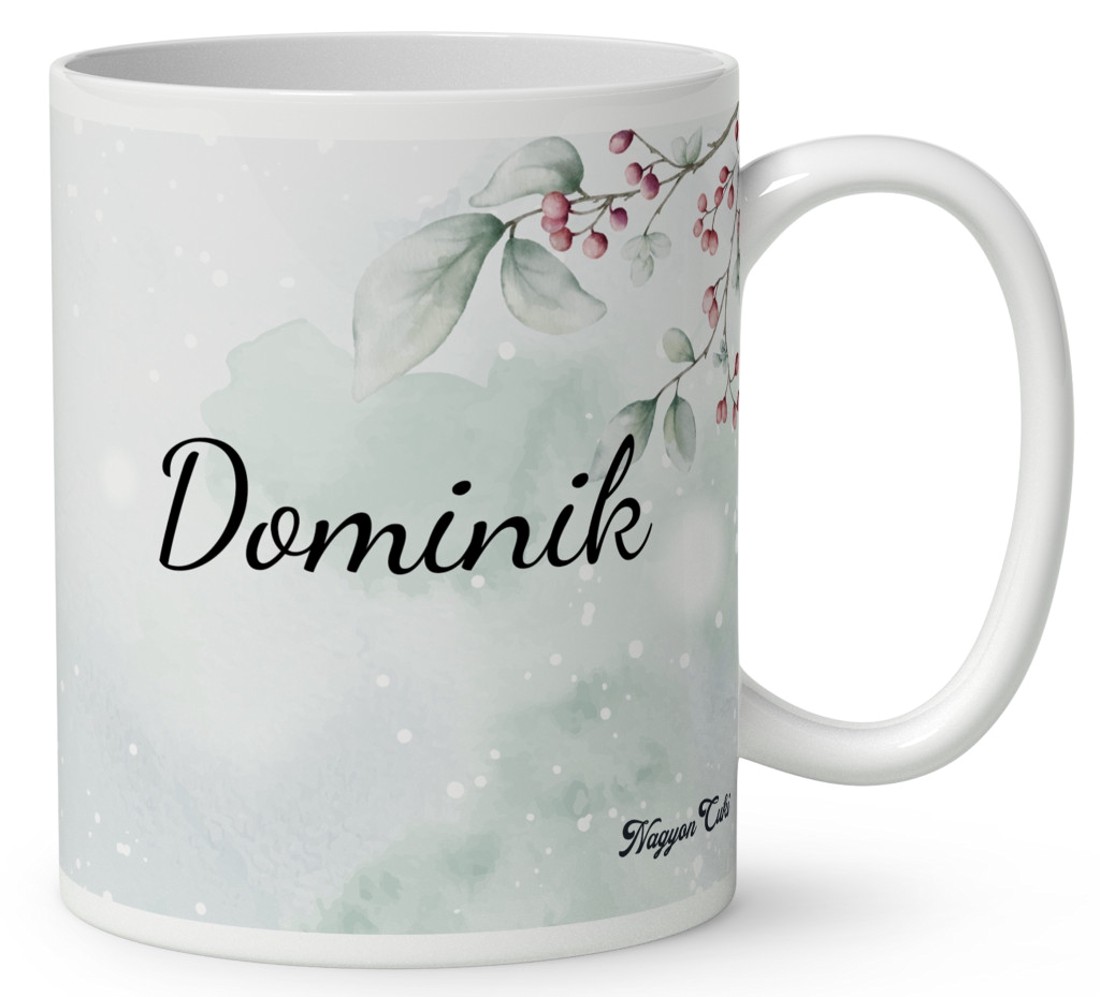 Névvel kérhető - Cuki téli kisegér mintás bögre - otthon & életmód - konyhafelszerelés, tálalás - tálalás - bögre & csésze - Meska.hu