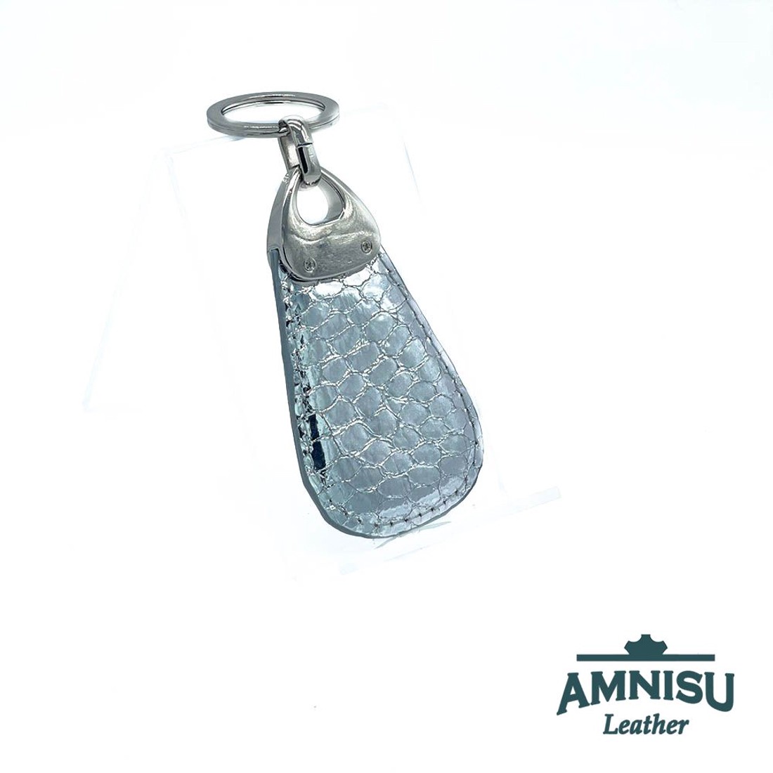 Króm kígyómintás csepp alakú kristály köves kulcstartó H1009 - táska & tok - kulcstartó & táskadísz - kulcstartó - Meska.hu