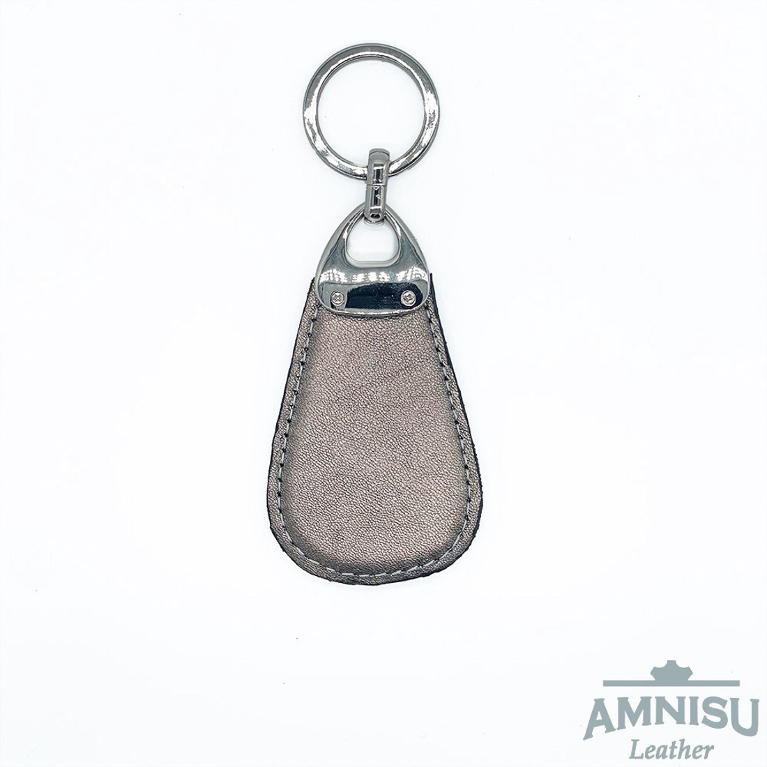 Bronz csepp alakú swarovski köves bőr kulcstartó H9014 - táska & tok - kulcstartó & táskadísz - kulcstartó - Meska.hu