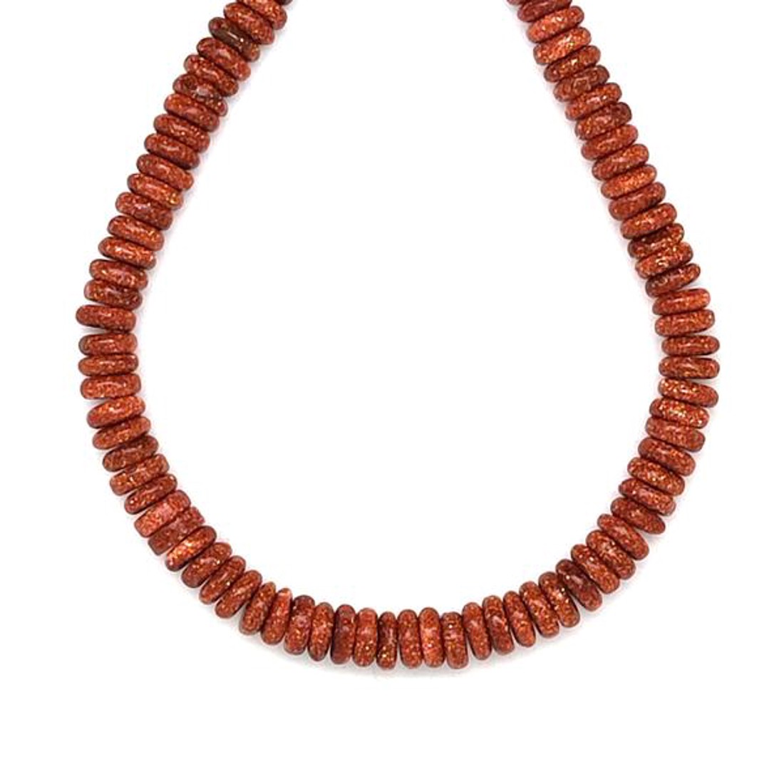 Goldstone vörös korong 6,5x2mm  ékszerkészítő alapanyag (füzér) - kellékek & szerszámok - ásvány alapanyag - ásványfüzér - Meska.hu