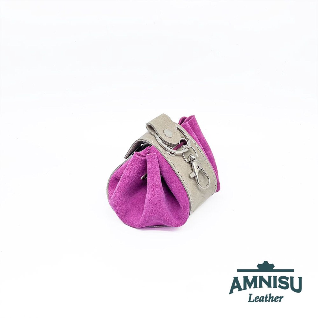 Szürke - pink bőr mini 2in1 szütyő és kockatálca N8014-4013 - játék & sport - táblajáték és kártyajáték - társasjátékok - dobókocka - Meska.hu