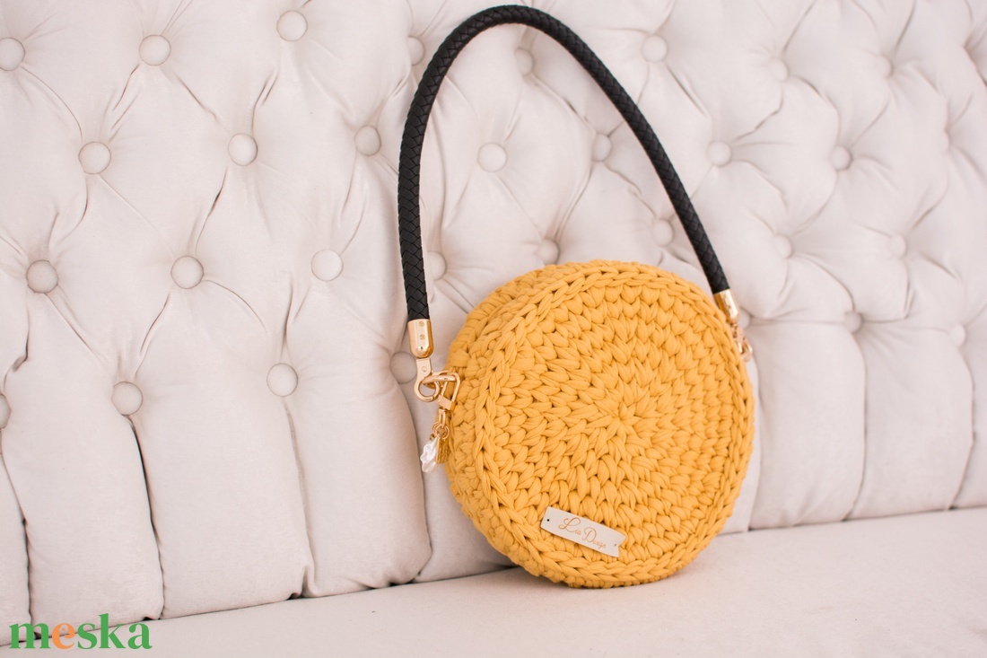 Lollipop - mustár - táska & tok - kézitáska & válltáska - válltáska - Meska.hu