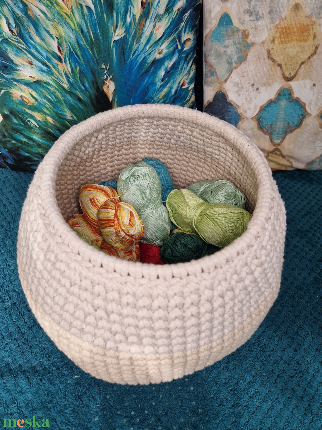 Cica kosár - otthon & életmód - tárolás & rendszerezés - tárolókosár - Meska.hu