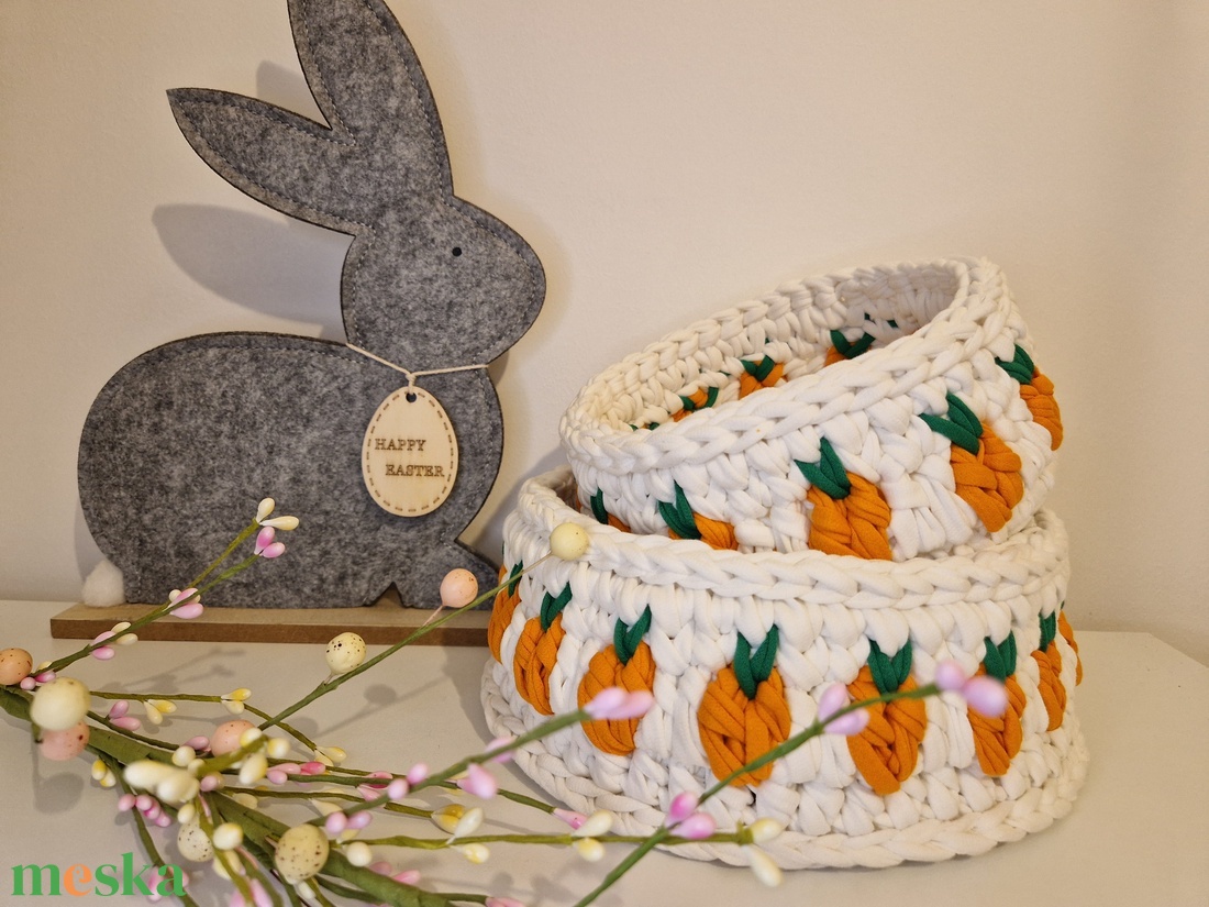 Répás húsvéti kosár - otthon & életmód - tárolás & rendszerezés - tárolókosár - Meska.hu