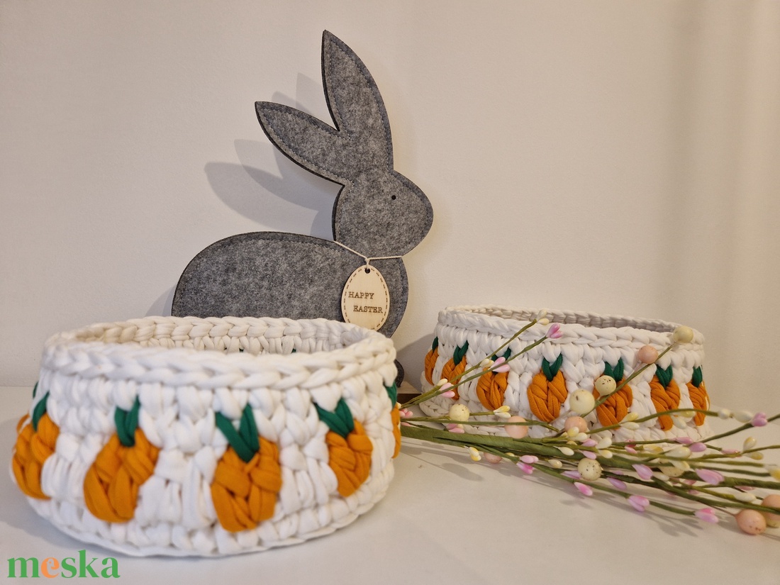 Répás húsvéti kosár - otthon & életmód - tárolás & rendszerezés - tárolókosár - Meska.hu