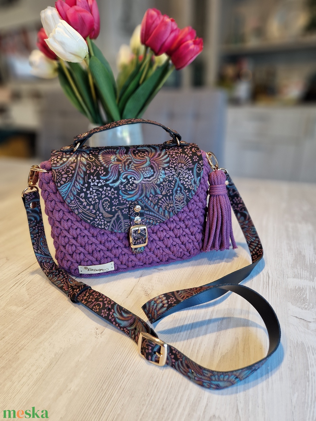 Vintage válltáska - táska & tok - kézitáska & válltáska - válltáska - Meska.hu