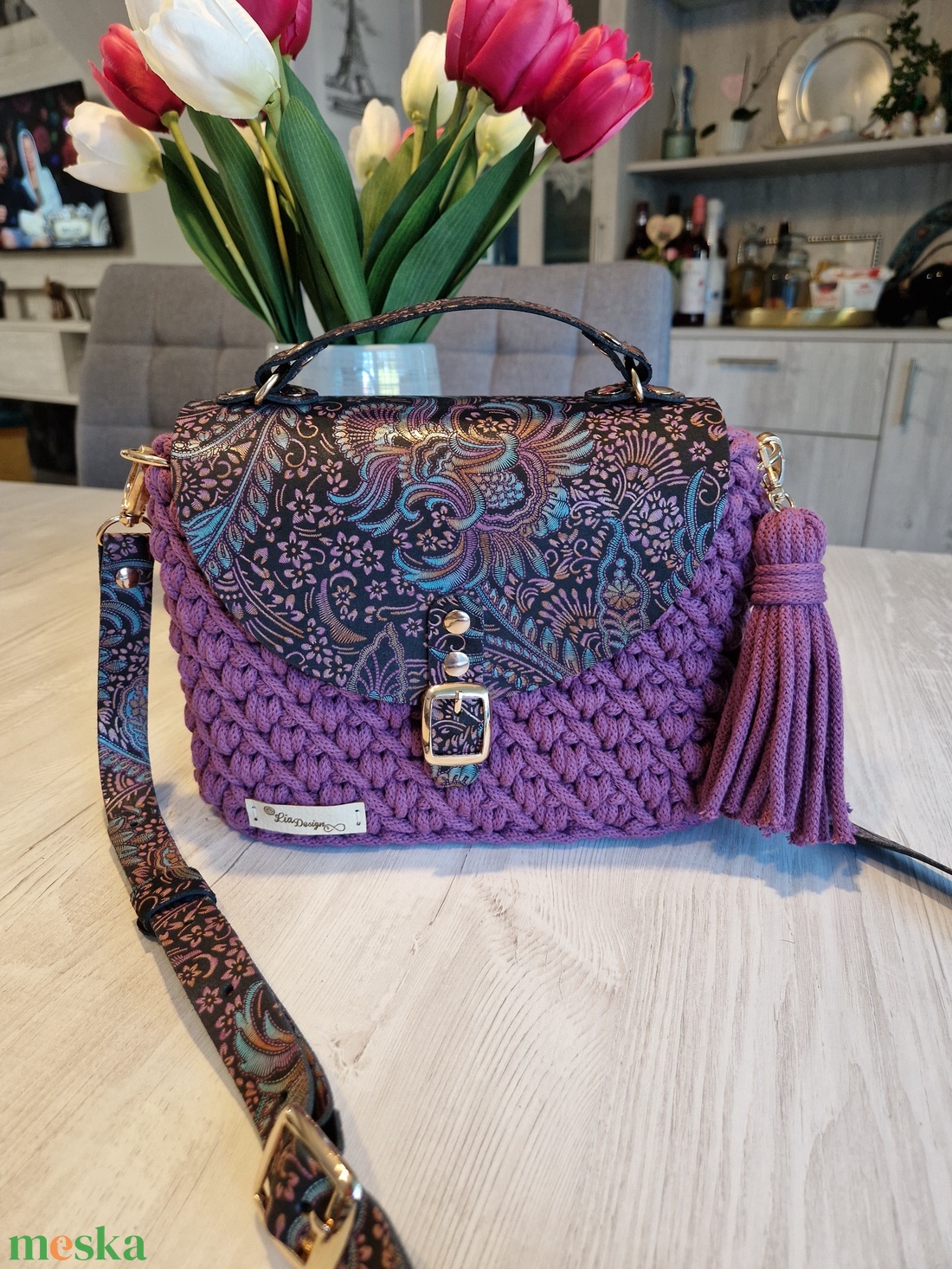 Vintage válltáska - táska & tok - kézitáska & válltáska - válltáska - Meska.hu