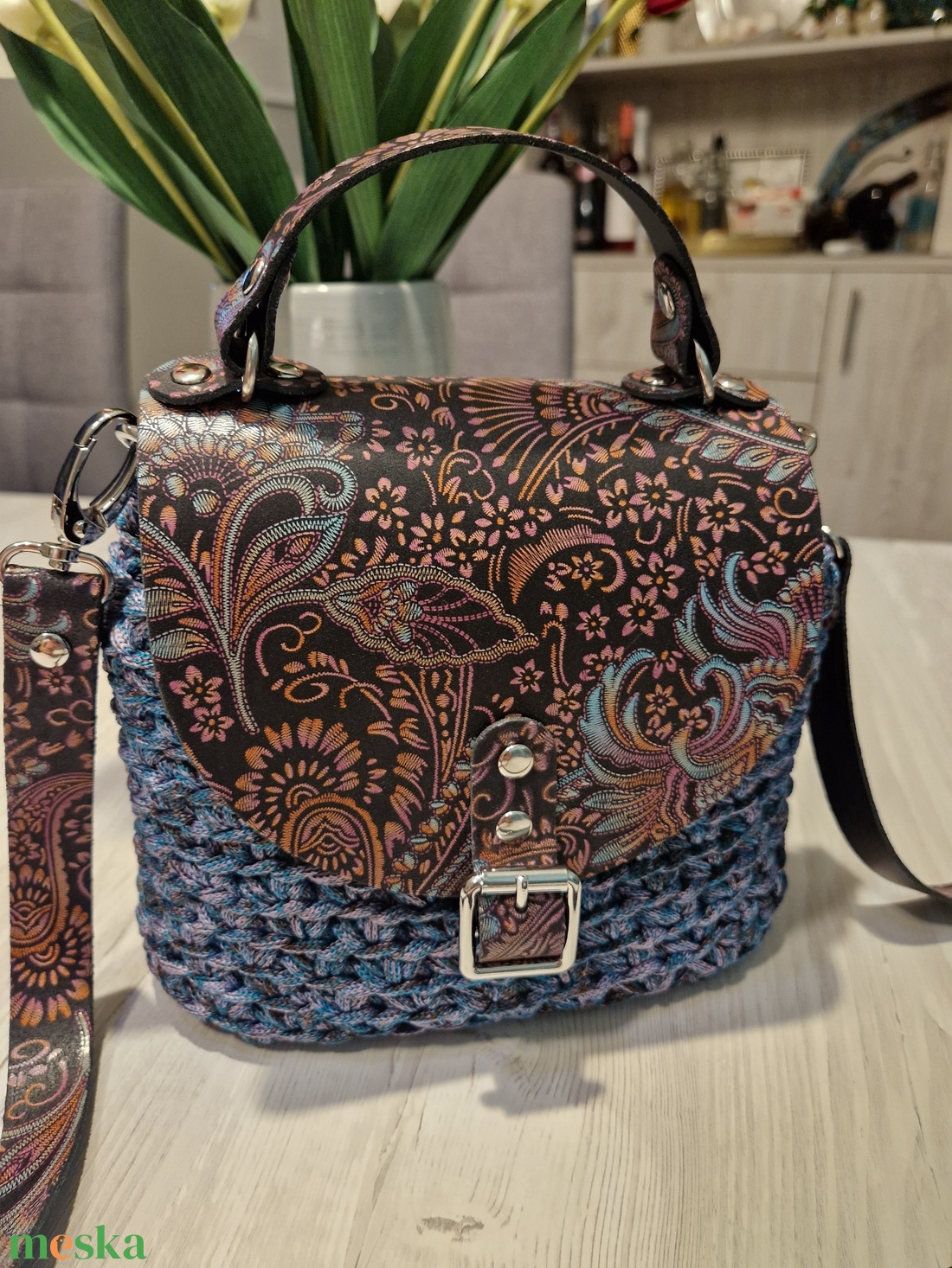Vintage crossbody - táska & tok - kézitáska & válltáska - válltáska - Meska.hu