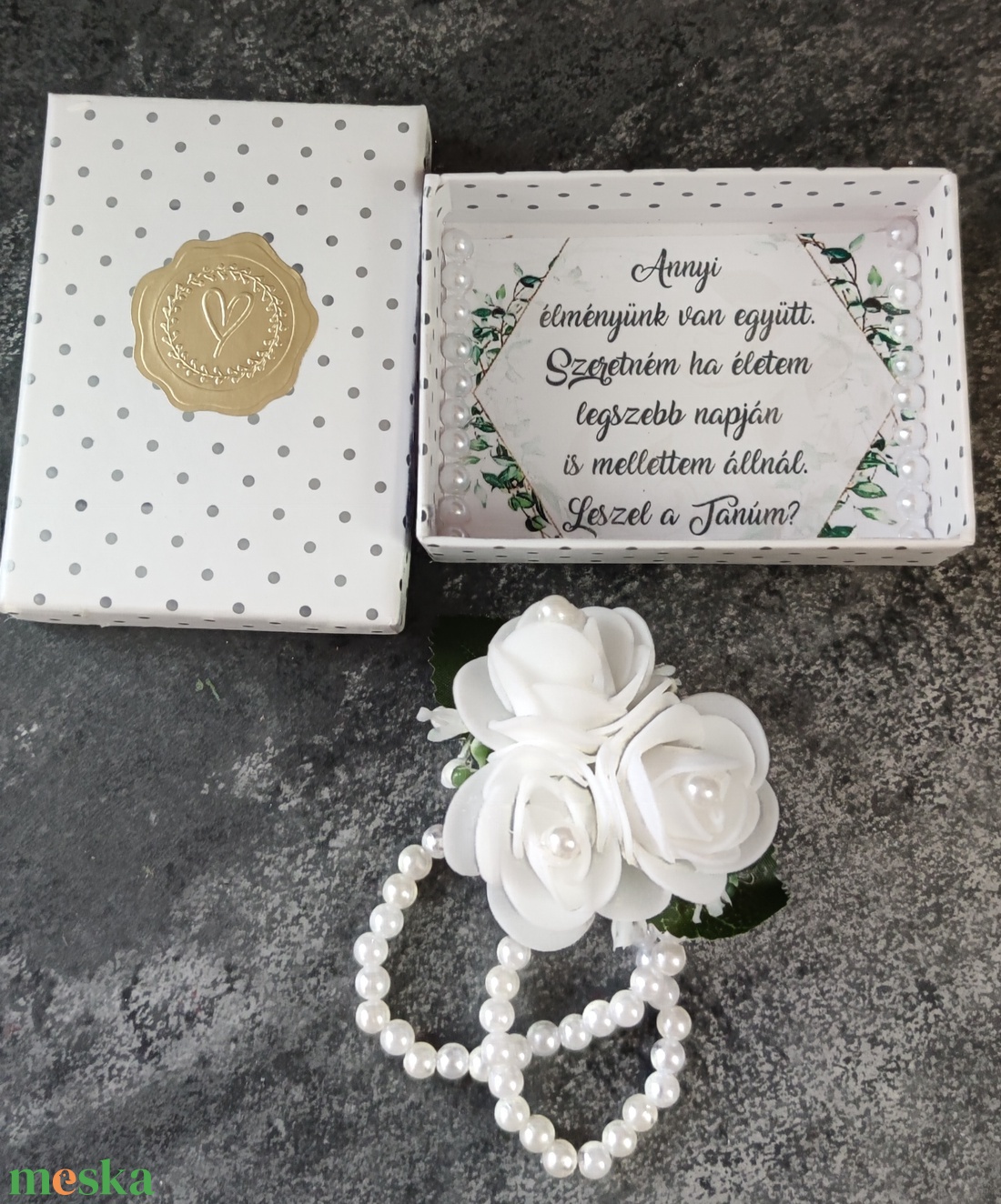 Tanú felkérő ajándék csuklódísszel - esküvő - meghívó & kártya - tanú felkérő - Meska.hu
