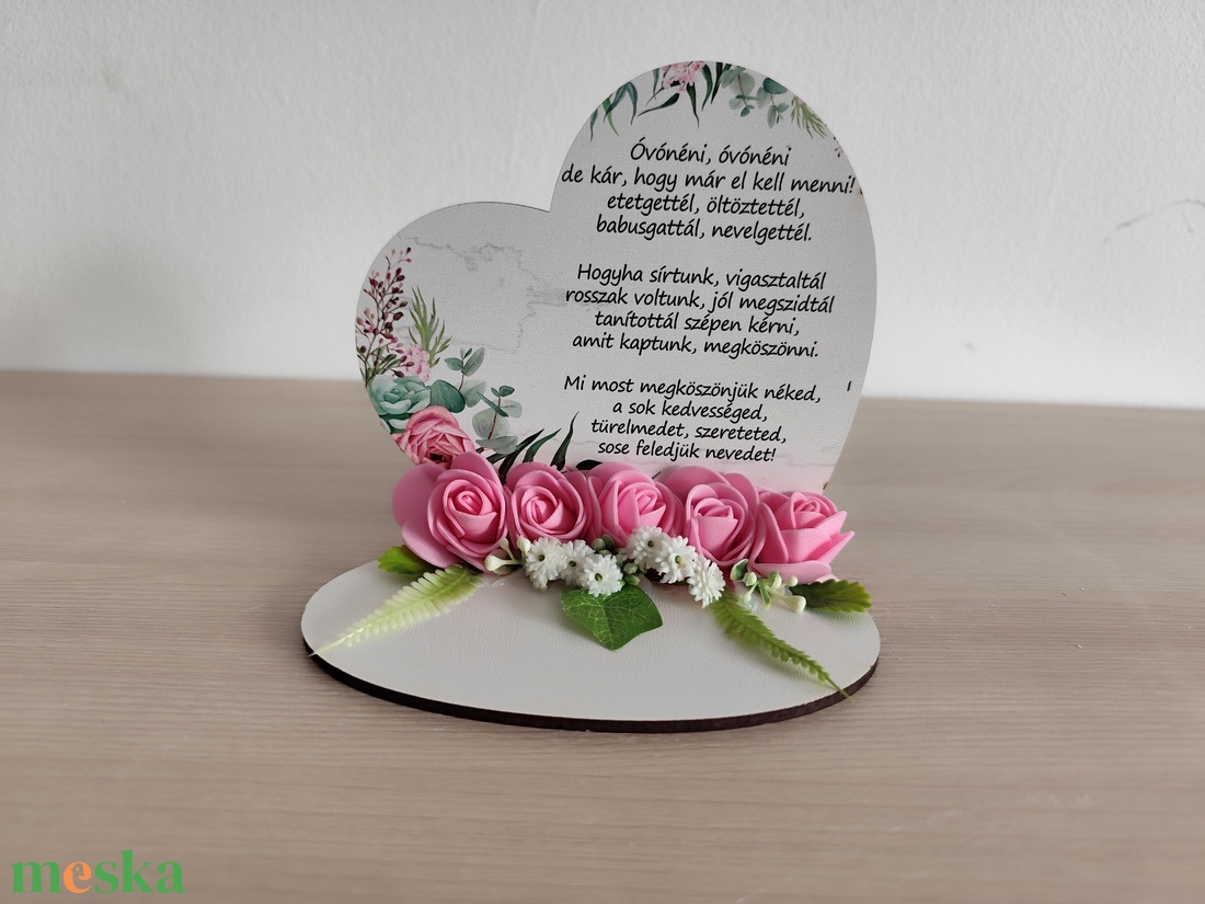 Ballagási emlk óvónőnek - otthon & életmód - dekoráció - asztal és polc dekoráció - asztaldísz - Meska.hu