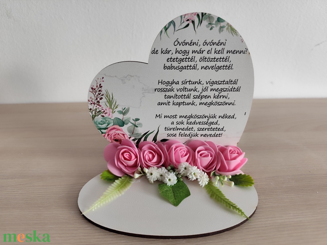 Ballagási emlk óvónőnek - otthon & életmód - dekoráció - asztal és polc dekoráció - asztaldísz - Meska.hu