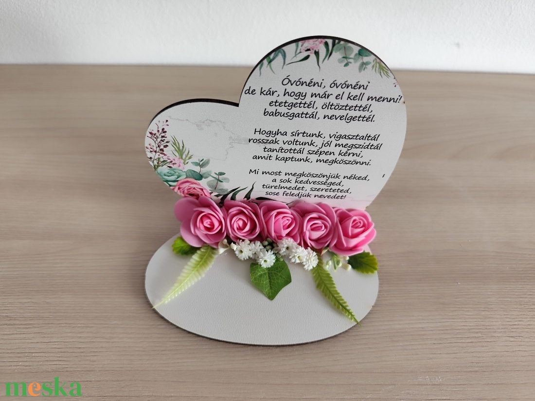 Ballagási emlk óvónőnek - otthon & életmód - dekoráció - asztal és polc dekoráció - asztaldísz - Meska.hu