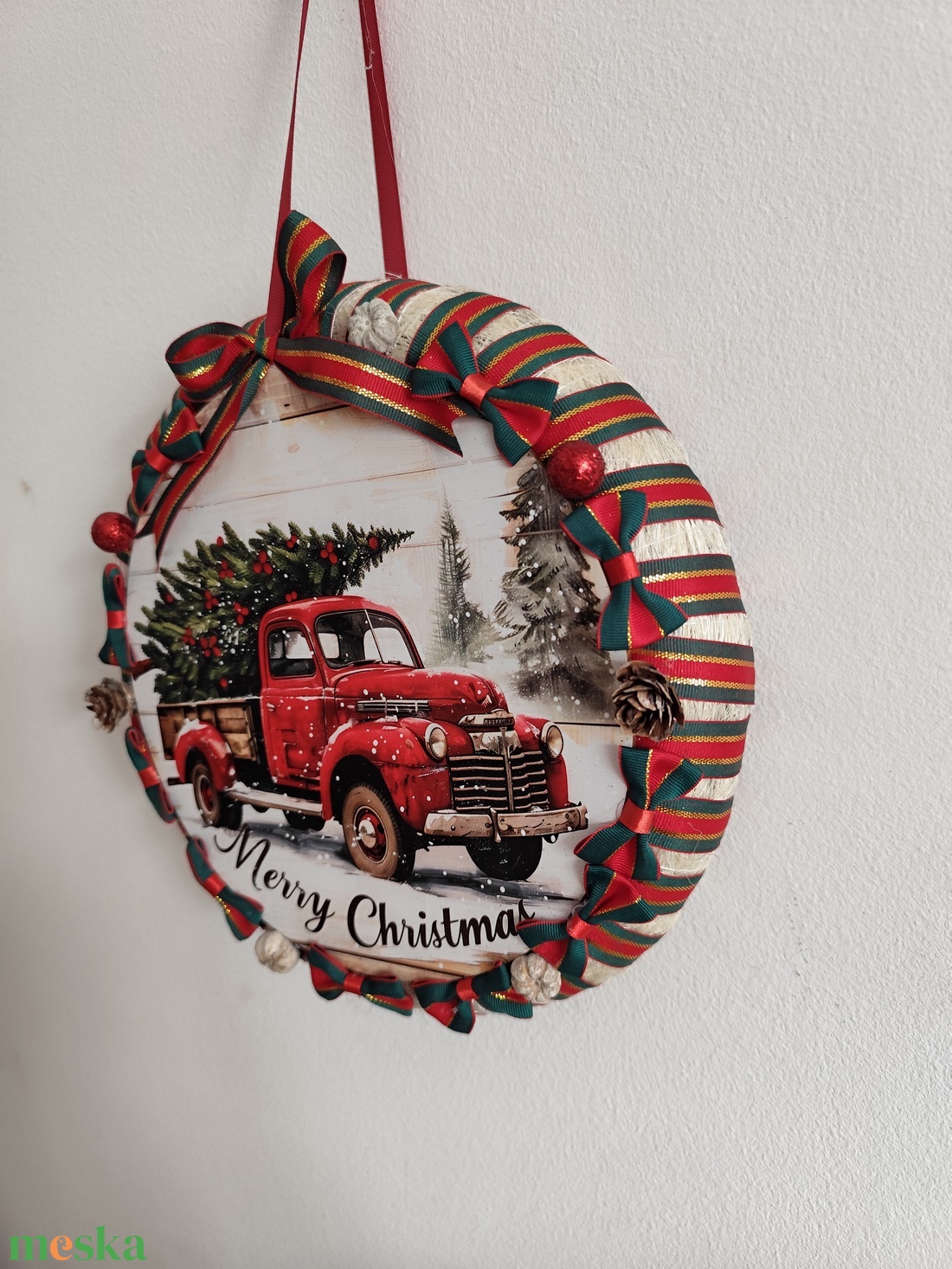 Karácsonyi ajtódísz - karácsony - adventi díszek - adventi ajtódísz - Meska.hu Karácsonyi ajtódísz - karácsony - adventi díszek - adventi ajtódísz - Meska.hu