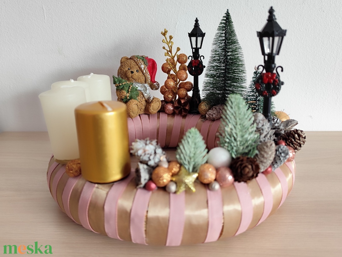 Adventi koszorú macis - karácsony - adventi díszek - adventi koszorú - Meska.hu Adventi koszorú macis - karácsony - adventi díszek - adventi koszorú - Meska.hu