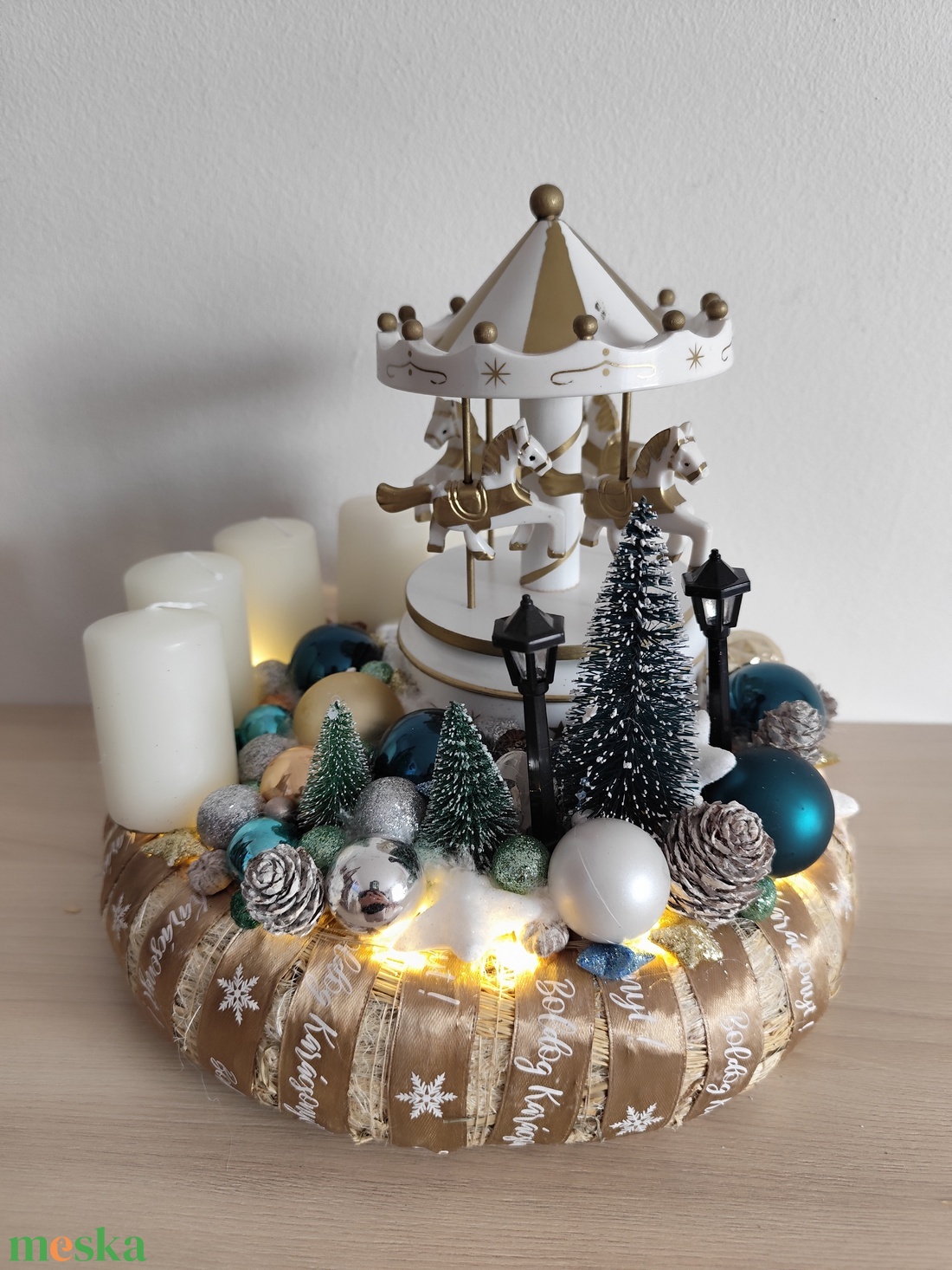 Adventi koszorú körhintás - karácsony - adventi díszek - adventi koszorú - Meska.hu Adventi koszorú körhintás - karácsony - adventi díszek - adventi koszorú - Meska.hu