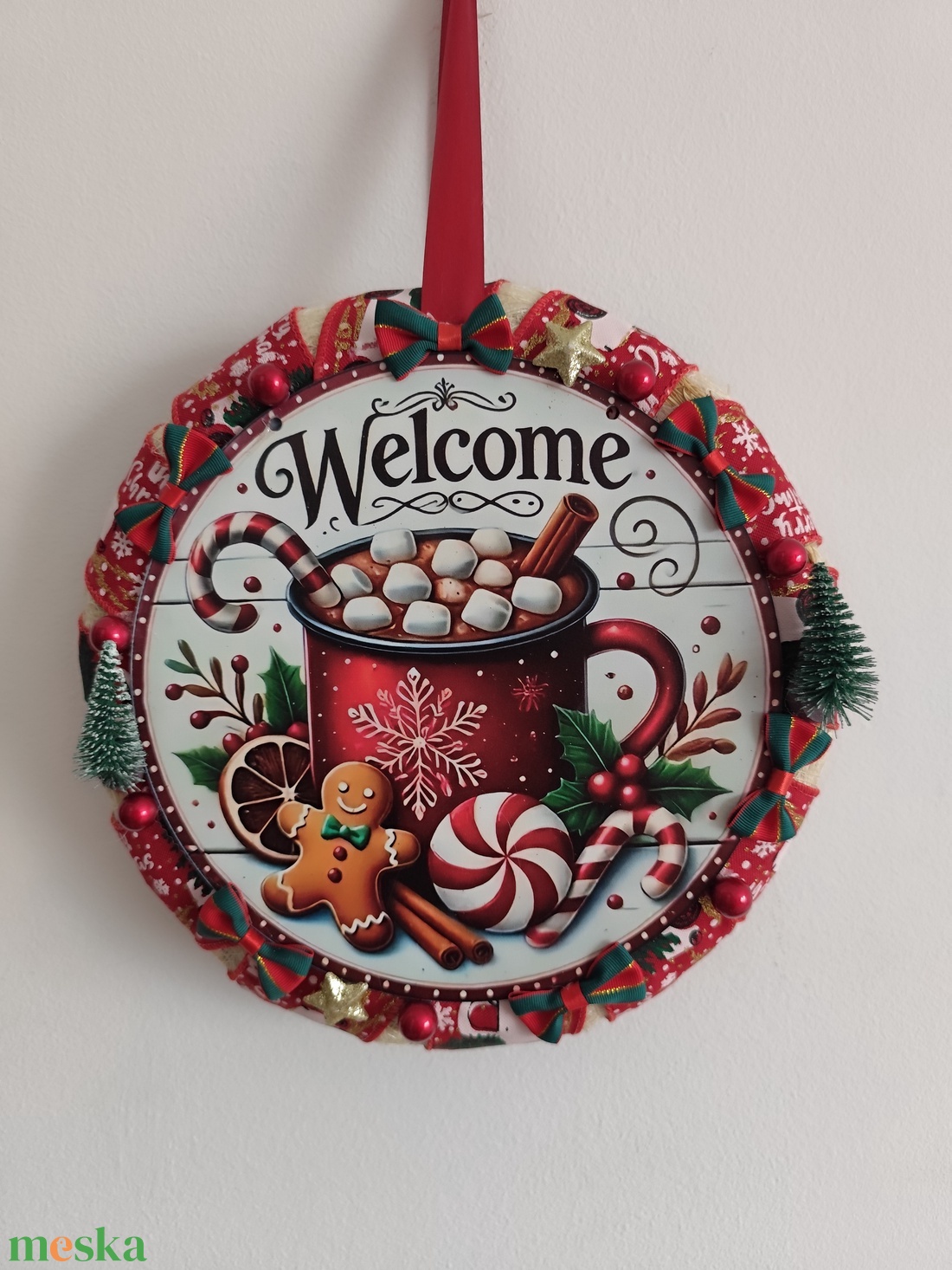 Karácsonyi ajtódísz - karácsony - adventi díszek - adventi ajtódísz - Meska.hu