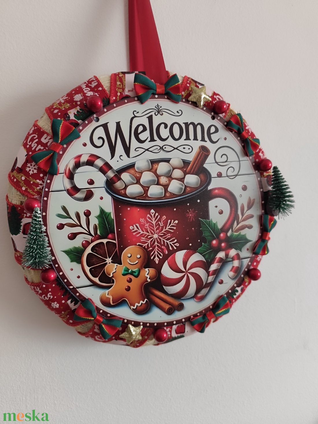 Karácsonyi ajtódísz - karácsony - adventi díszek - adventi ajtódísz - Meska.hu